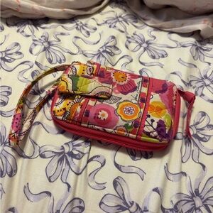 Vera Bradley Colorful Floral Wristlet